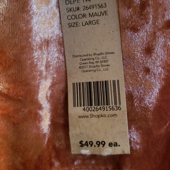 NWT CRUSHED VELVET - Picture 7 of 7